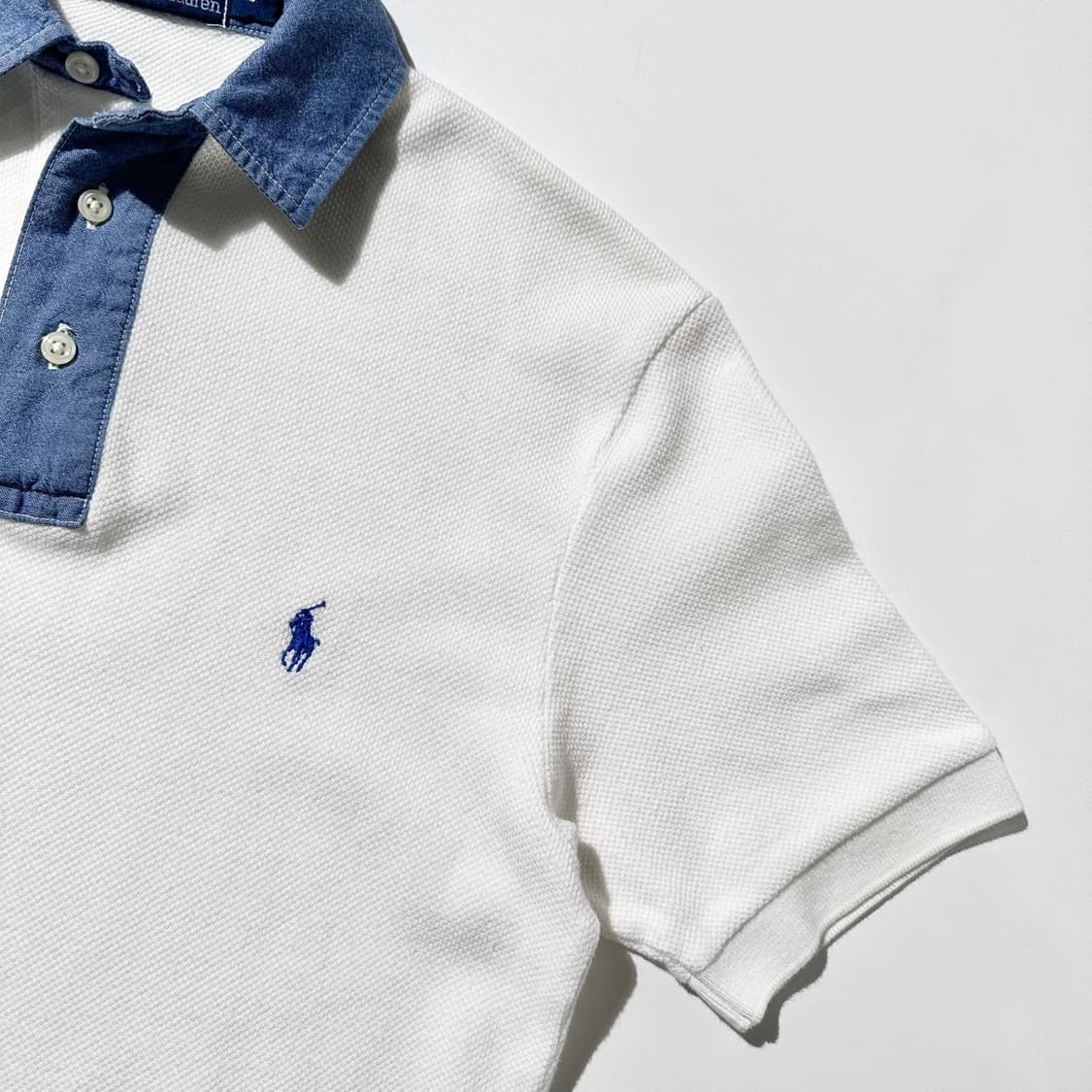 폴로 랄프로렌 데님 카라 피케 반팔 티셔츠 상품이미지5
