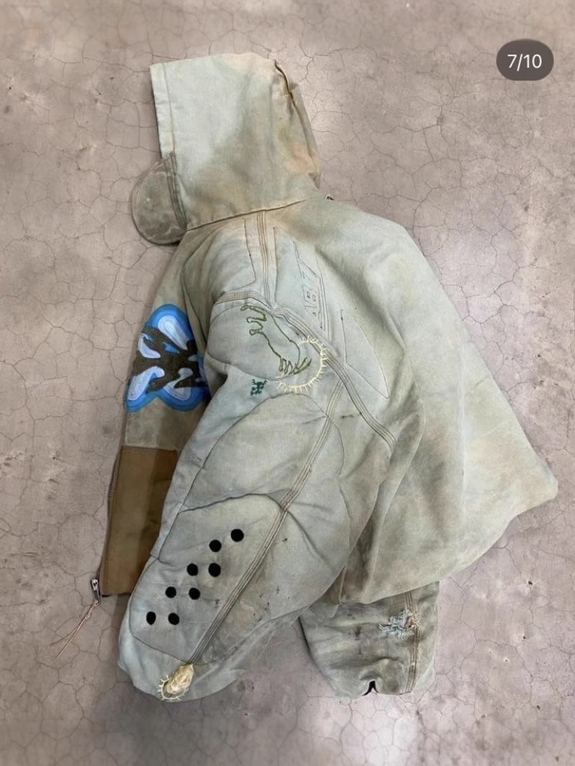 루크자켓 빈티지 컬러 후드봄버  상품이미지2