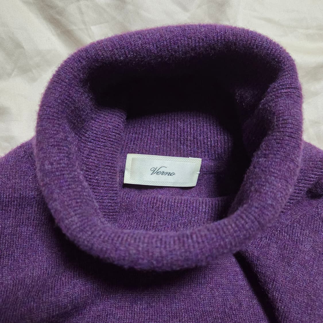 [M] 베르노 터틀넥 니트 퍼플 / verno 보라색 상품이미지4
