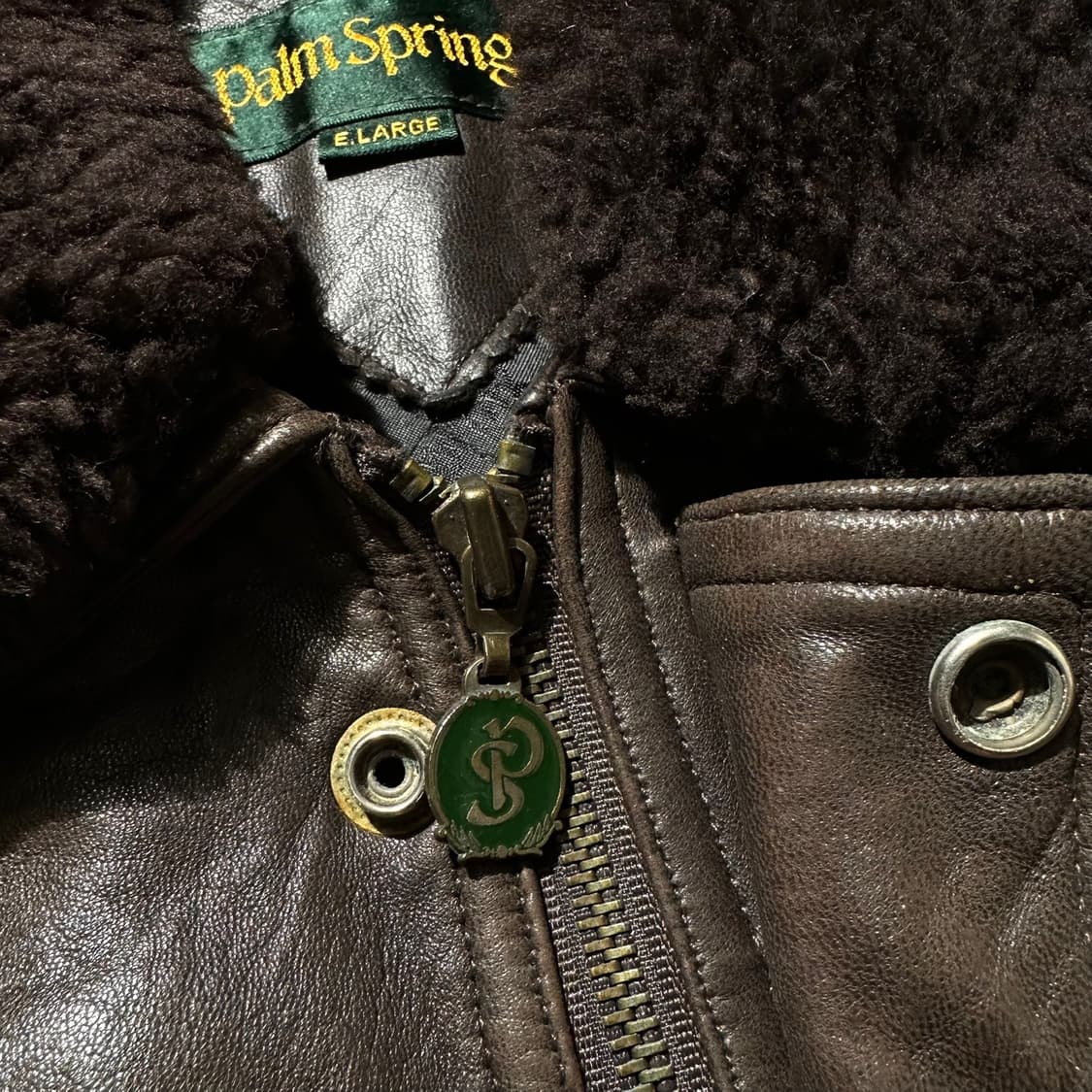 Palm Spring A-2 램스킨 봄버 블루종 자켓 상품이미지6