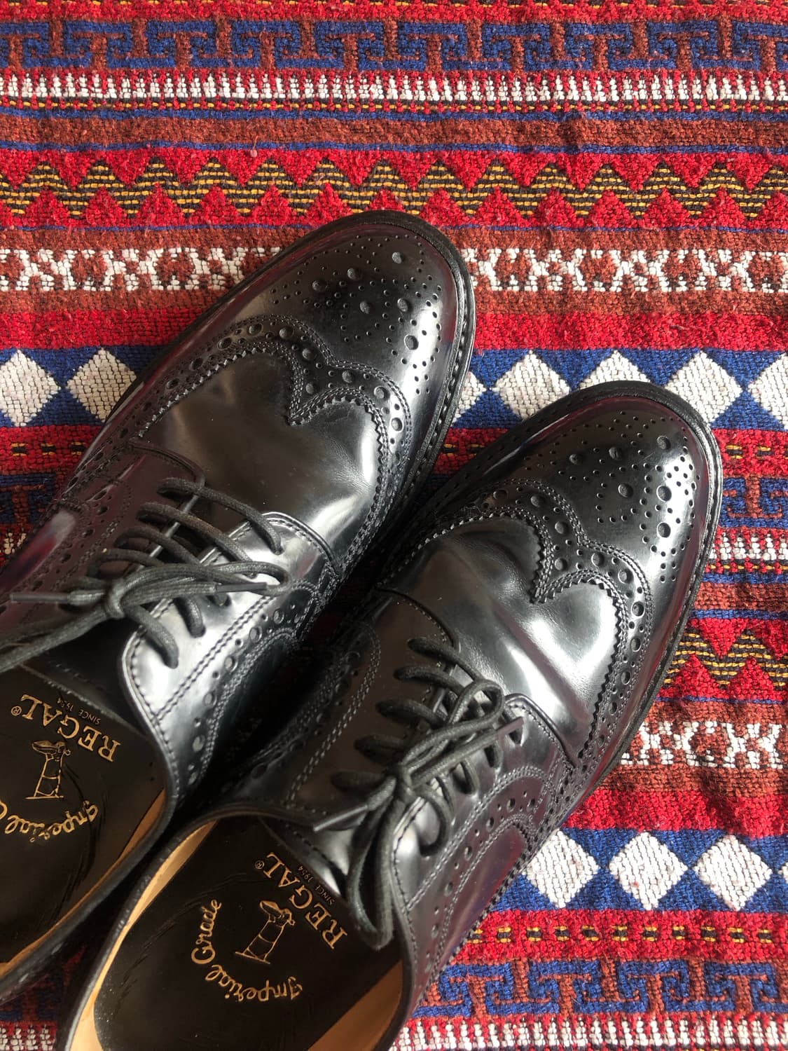 금강제화 리갈 블랙 윙팁 구두 250 상품이미지5