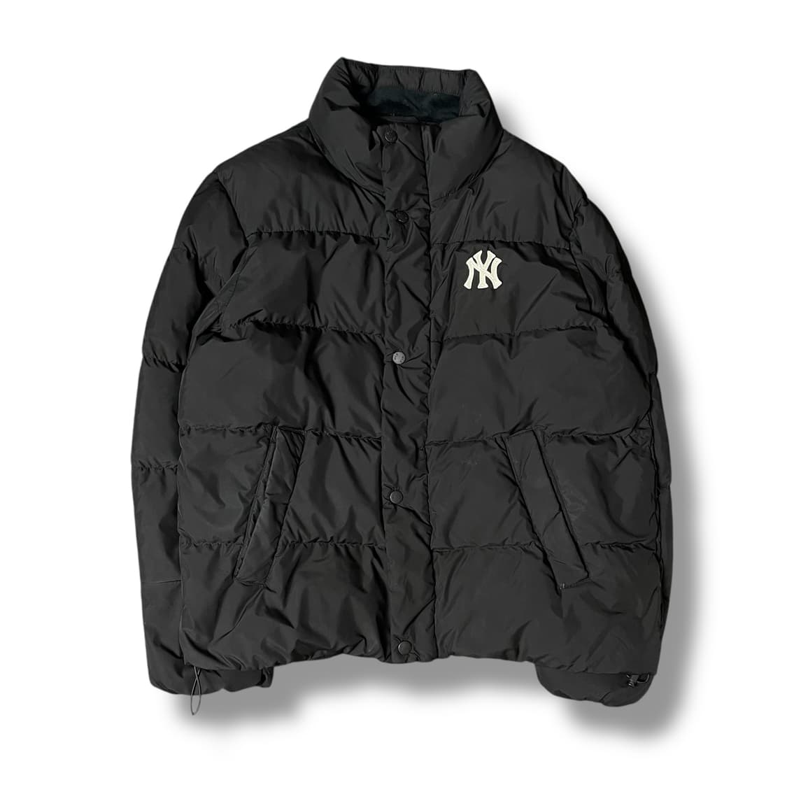 MLB 블랙 베이직 덕다운 숏패딩 M 상품이미지1