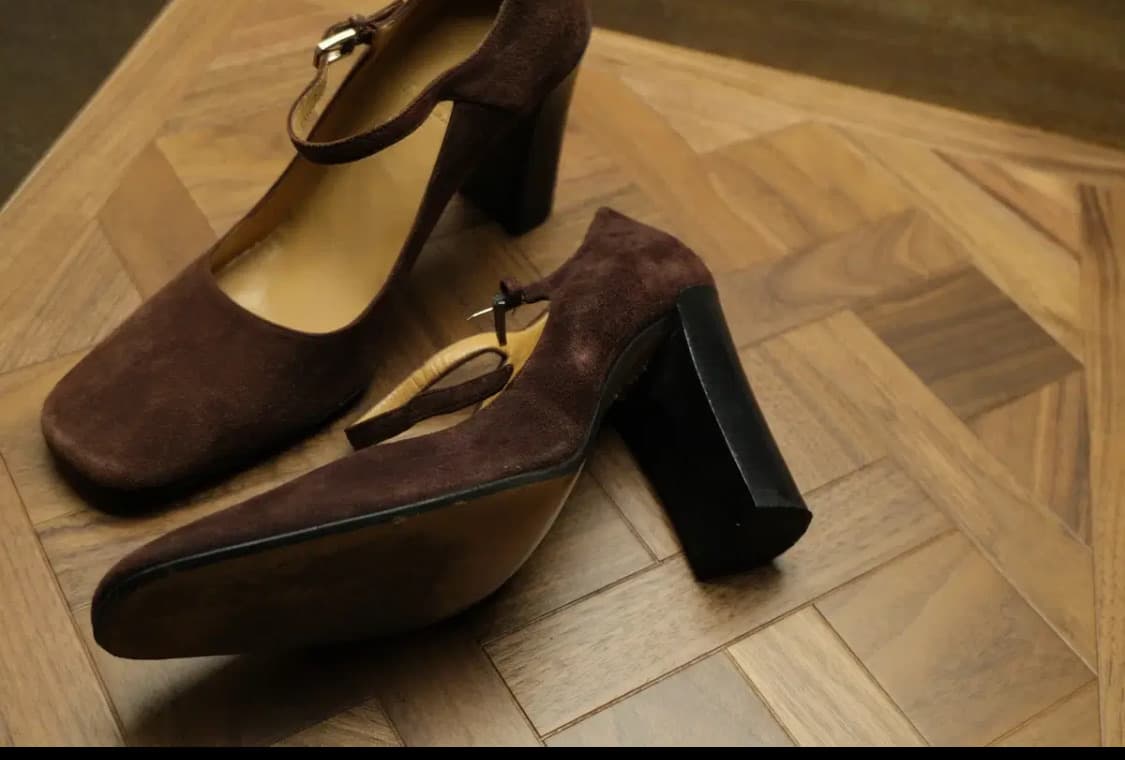 BALLY 발리 스웨이드 메리제인 스택힐 구두 상품이미지3