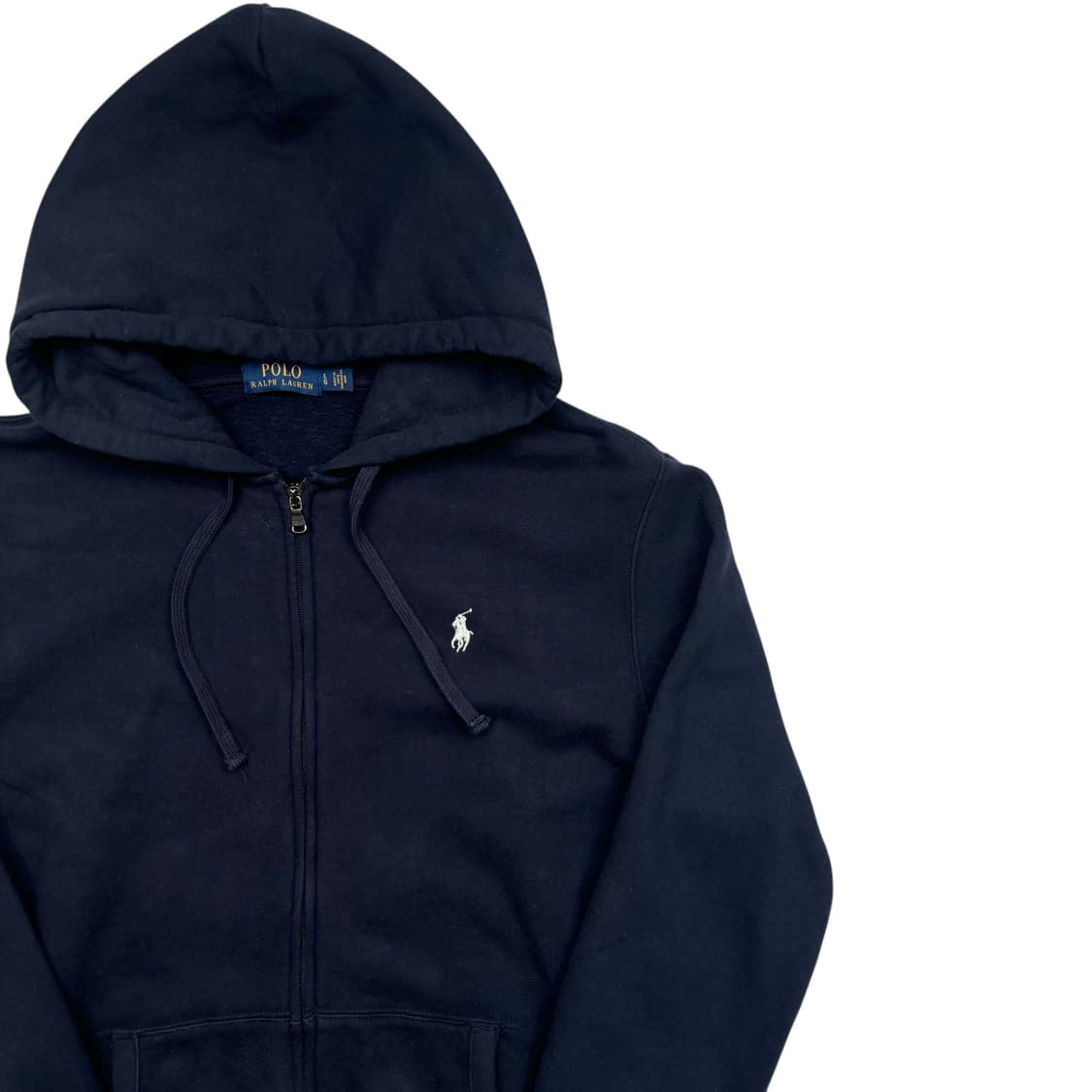 폴로 랄프로렌 화이트 포니 네이비 후드집업 L 상품이미지2