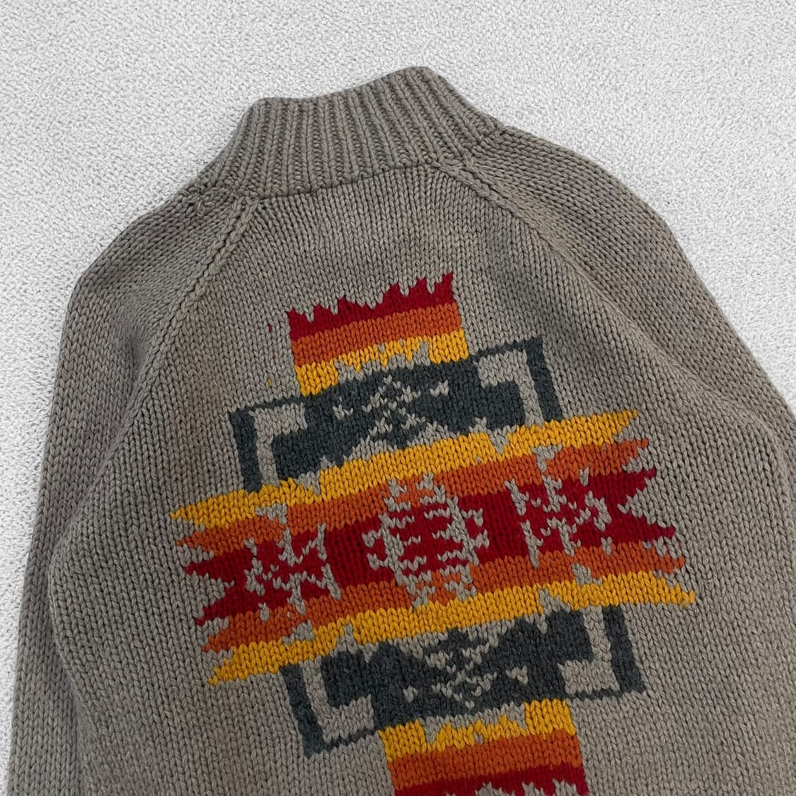 Varsity Club 아메리칸 빈티지 노르딕 코위찬 니트집업 상품이미지5