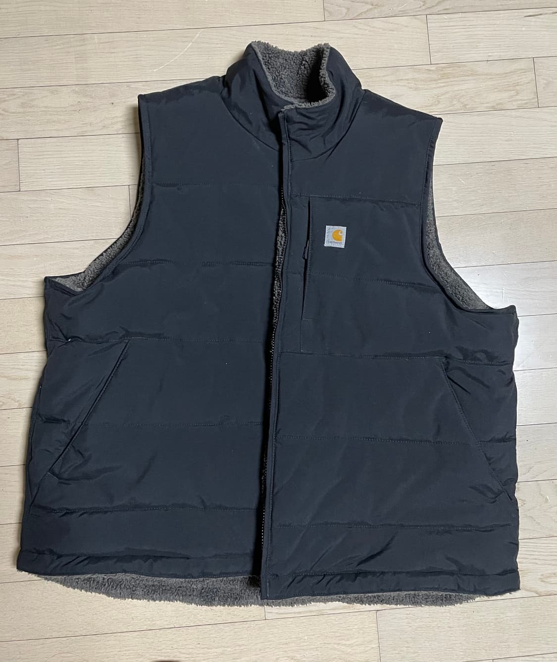 칼하트 리버시블 워크-후리스 베스트 상품이미지1