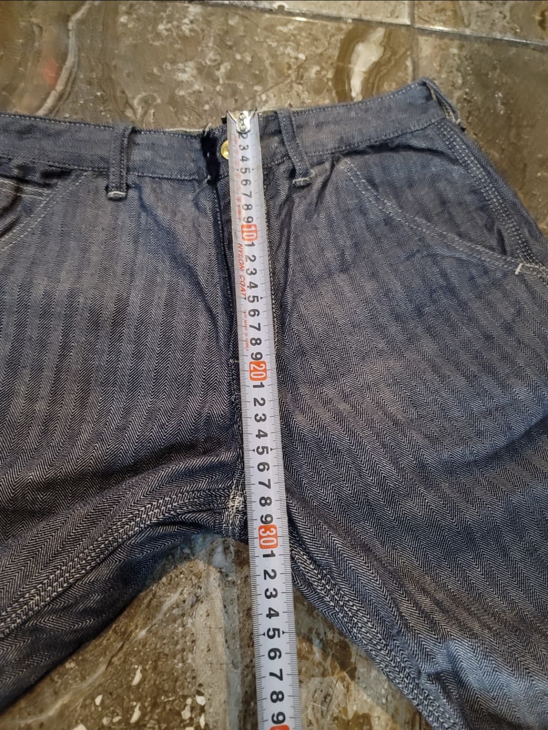 리얼맥코이 헤링본 카펜터 하프팬츠 상품이미지7