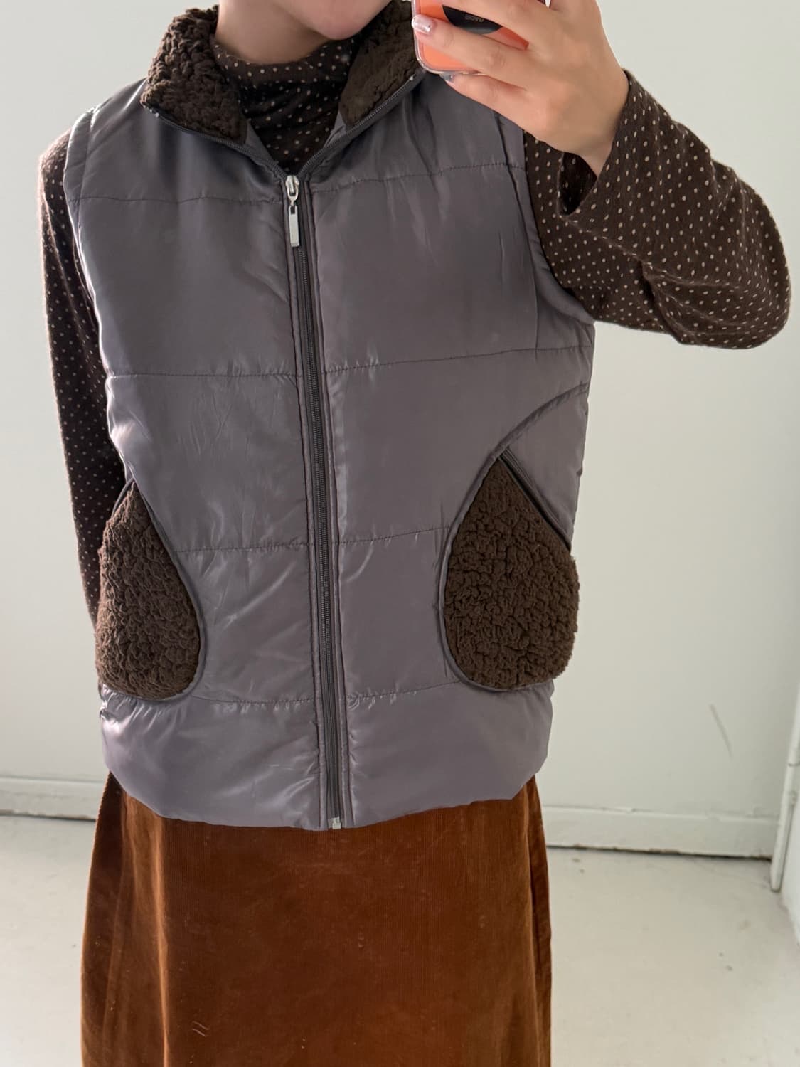 일본빈티지 브라운 뽀글이 베스트 상품이미지2