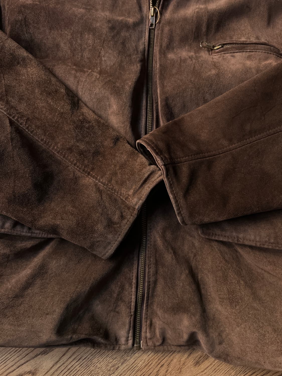 [XL]유로 빈티지 리얼 스웨이드 드리즐러 자켓 상품이미지6