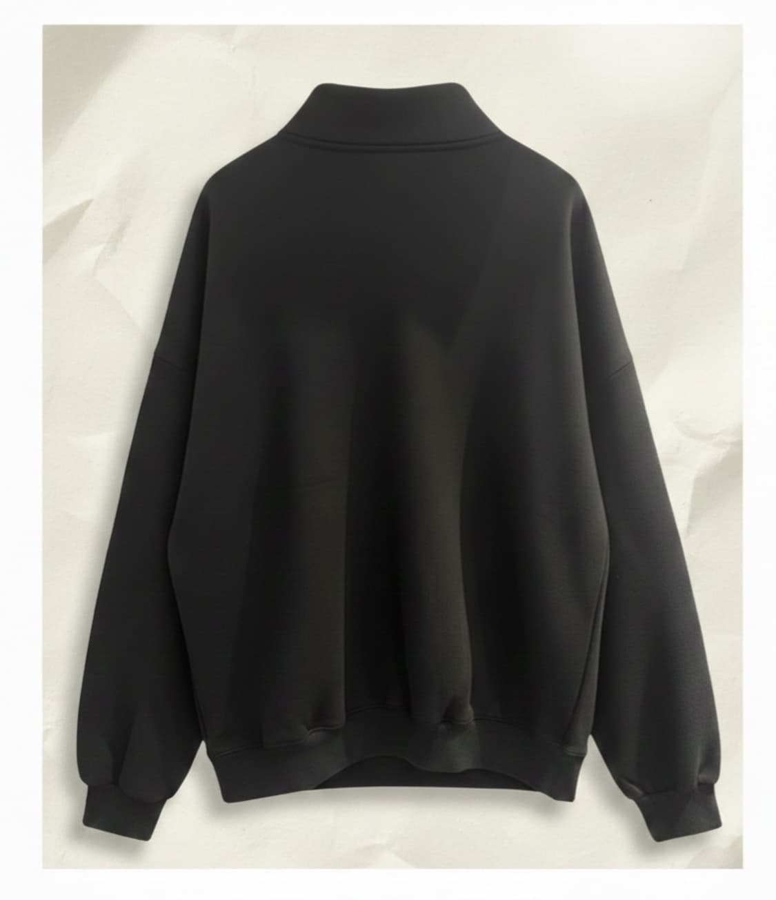 카라 맨투맨 오버핏검정 새상품 상품이미지2