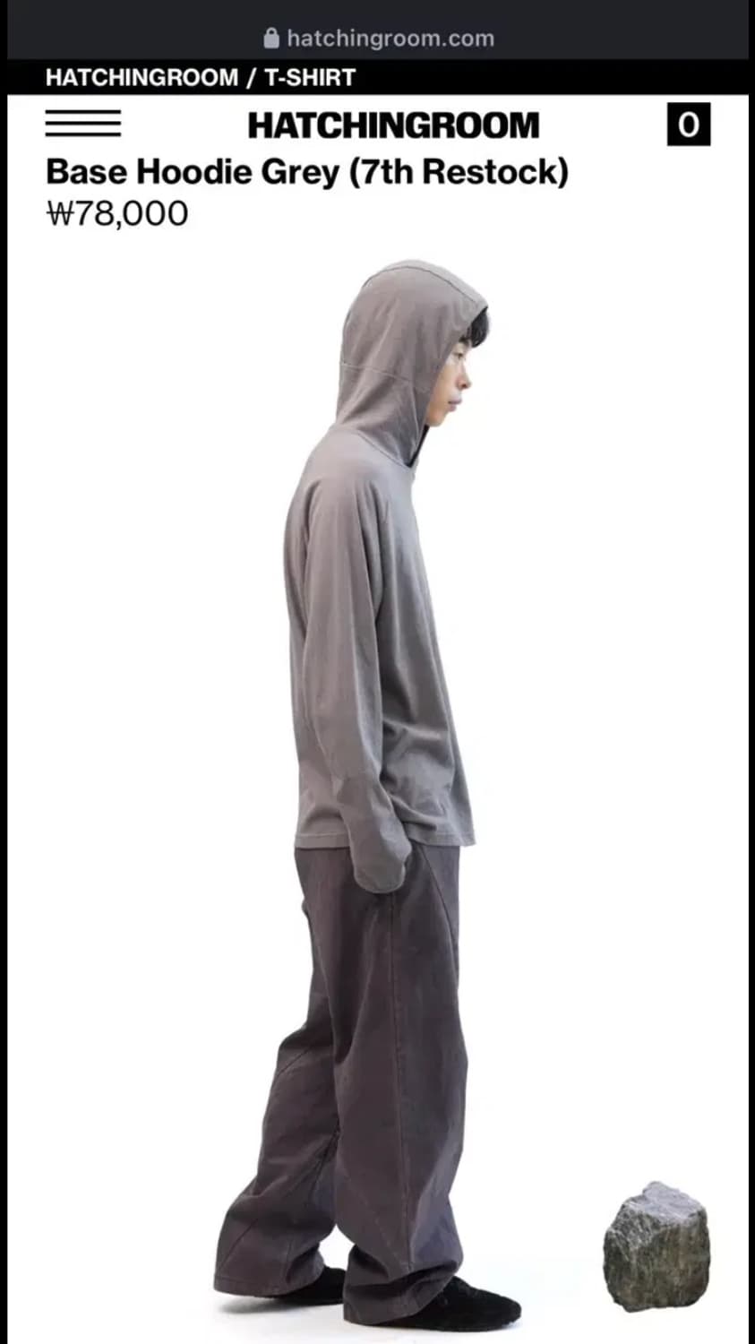 [2] 해칭룸 베이스 후디 그레이 상품이미지3