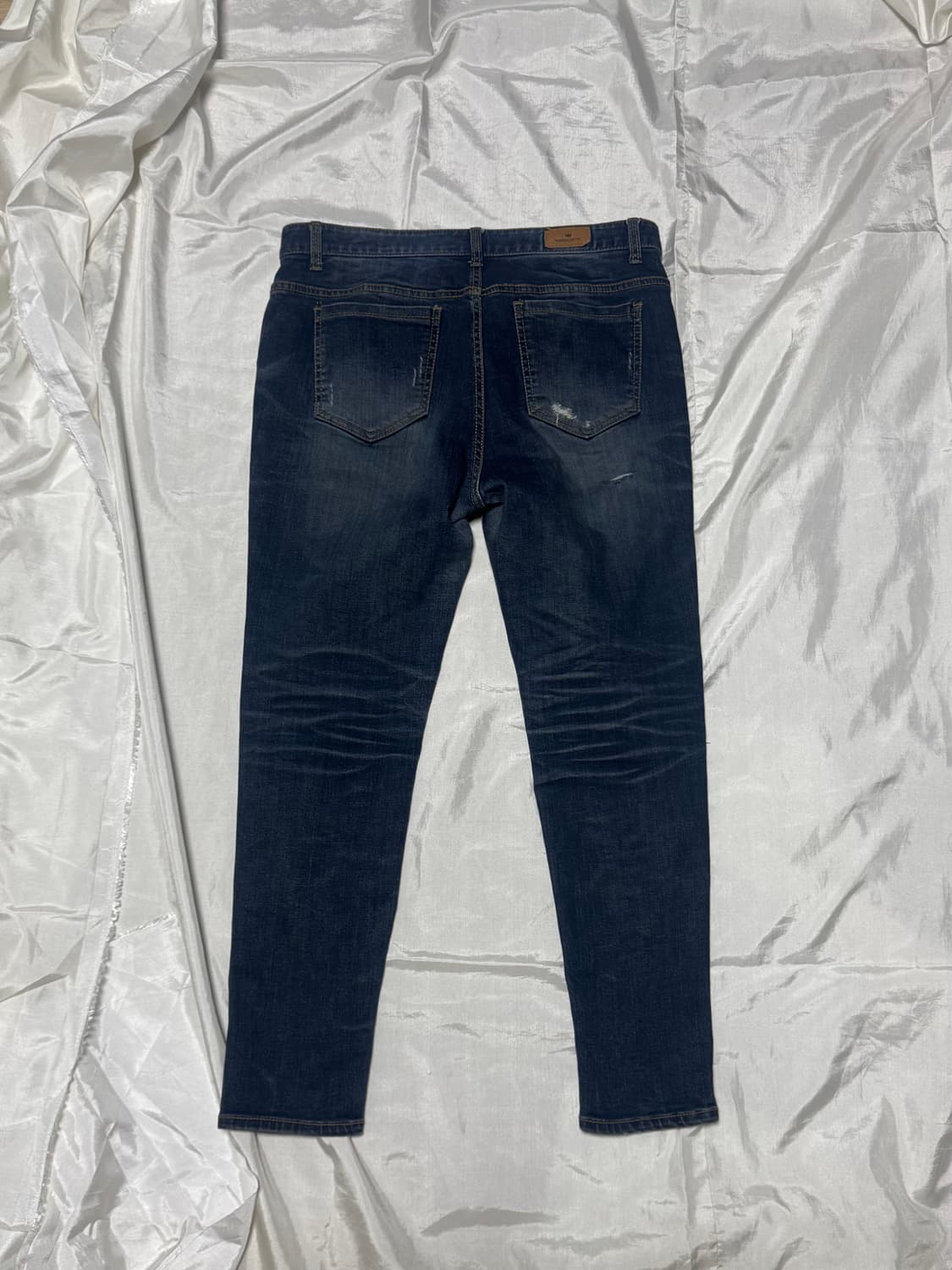 Patchwork character denim jeans 상품이미지4