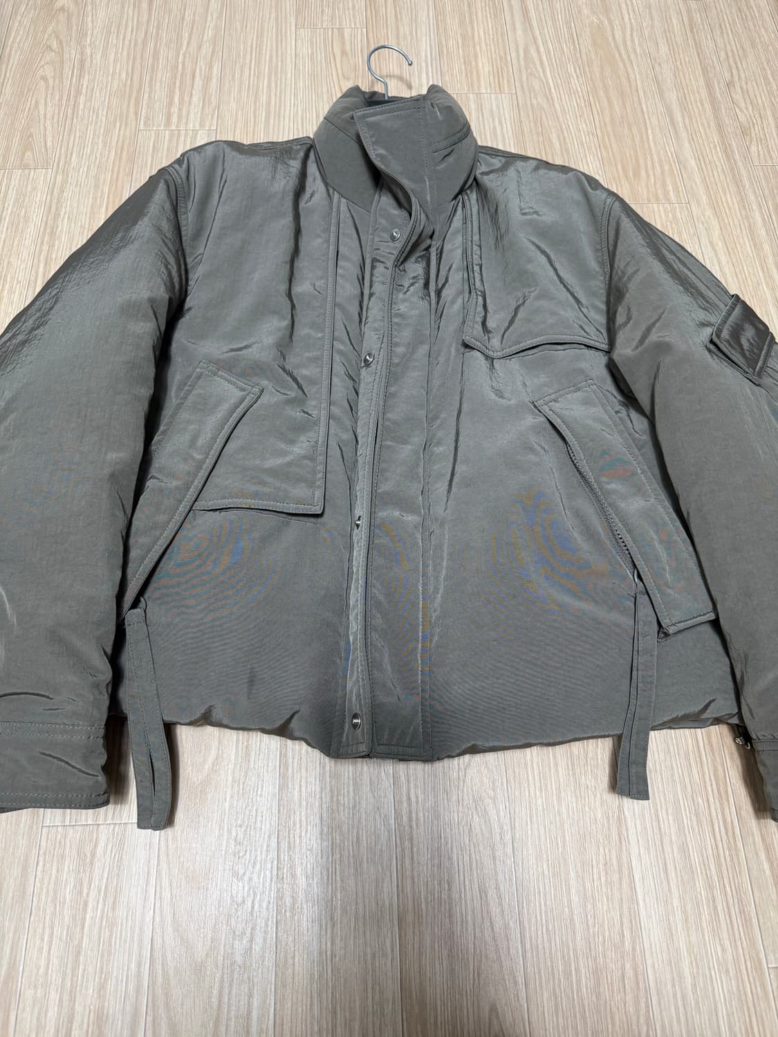 솔리드옴므 125패딩 카키 멀티 포켓 상품이미지1