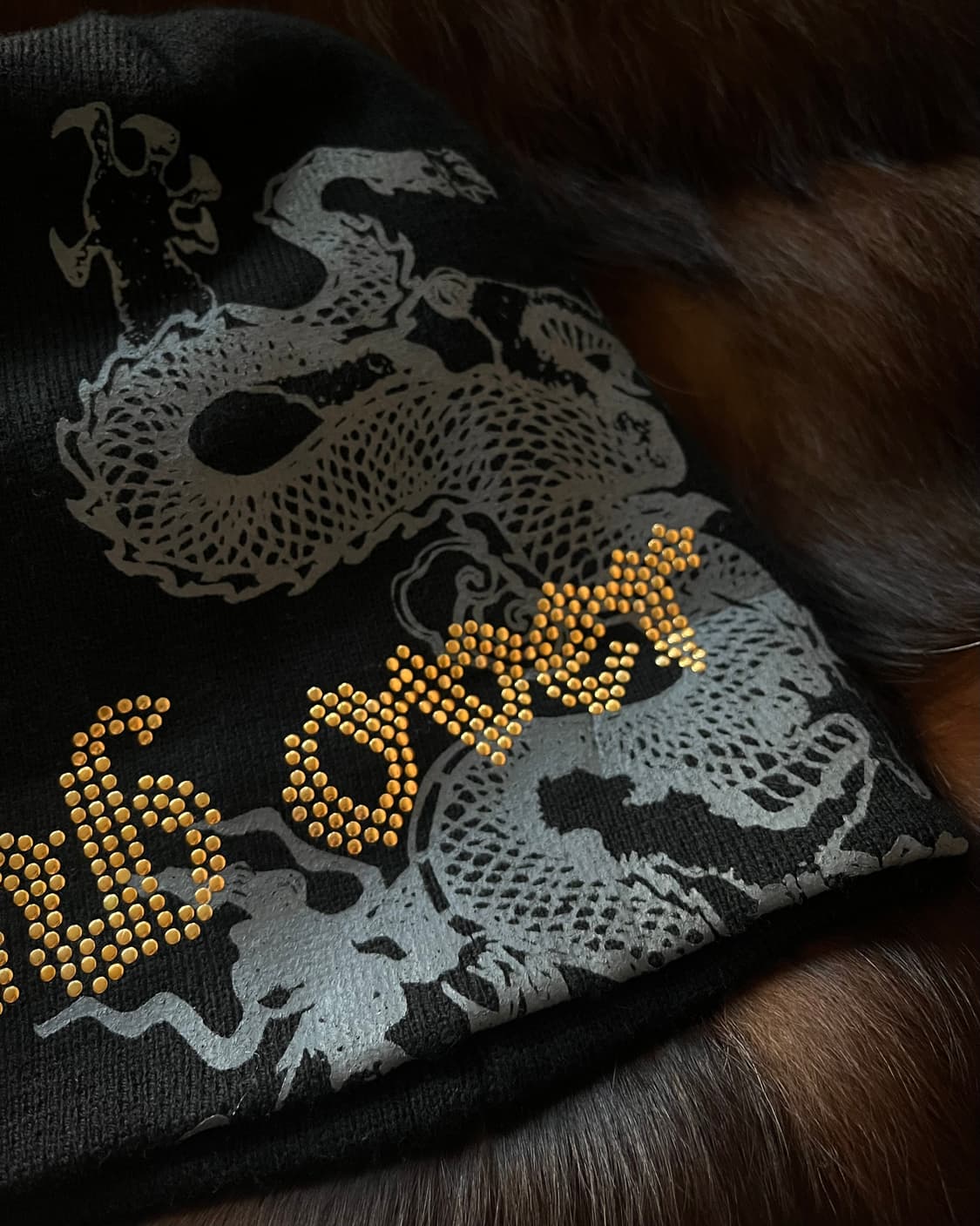 90-00s JPN Vintage Dragon Studs Beanie 상품이미지6