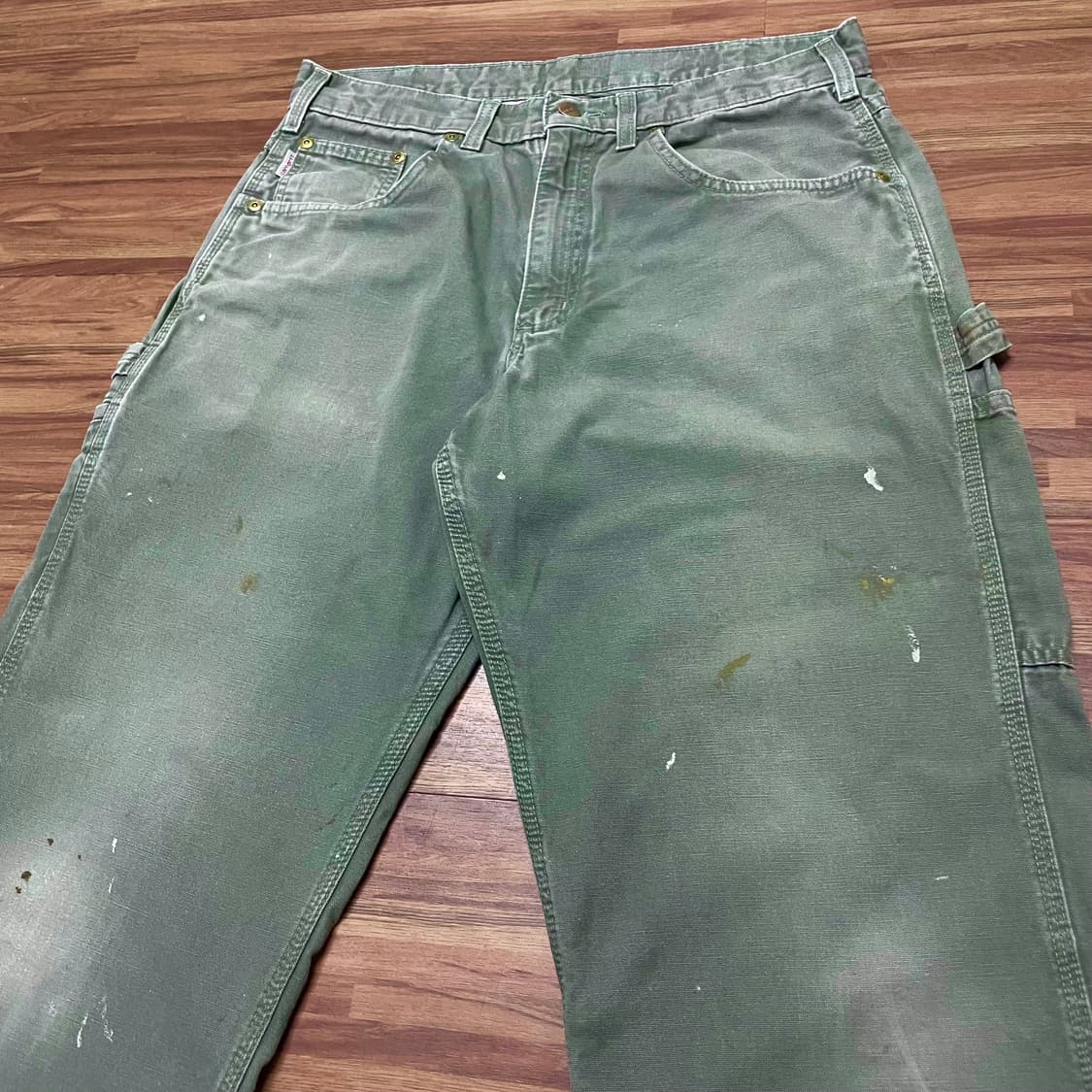 칼하트 싱글니 카펜터 디스 워크팬츠 다크 모스그린 dms 34 상품이미지2