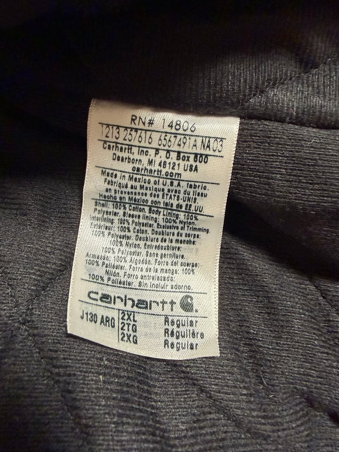 [2XL]칼하트 액티브자켓 J130 ARG 아미그린 상품이미지4