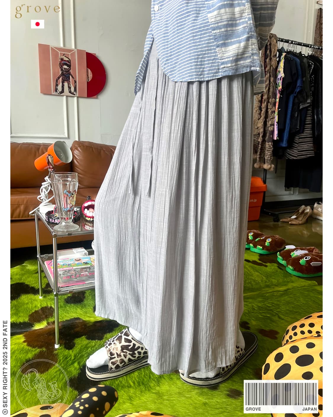Grove グローブ Japan Pleats Trouser Pants 상품이미지1