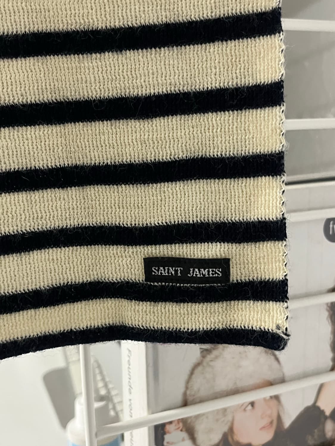 세인트 제임스 레이 머플러 크림색상 상품이미지1