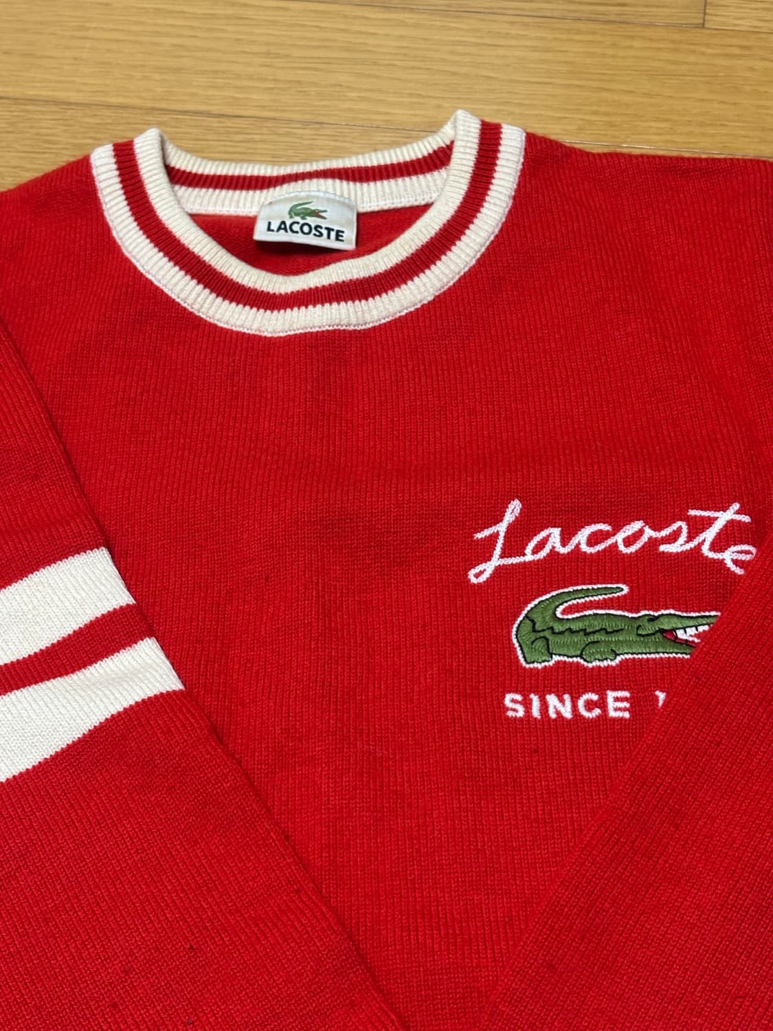 라코스테 레드 빅로고 니트 상품이미지2