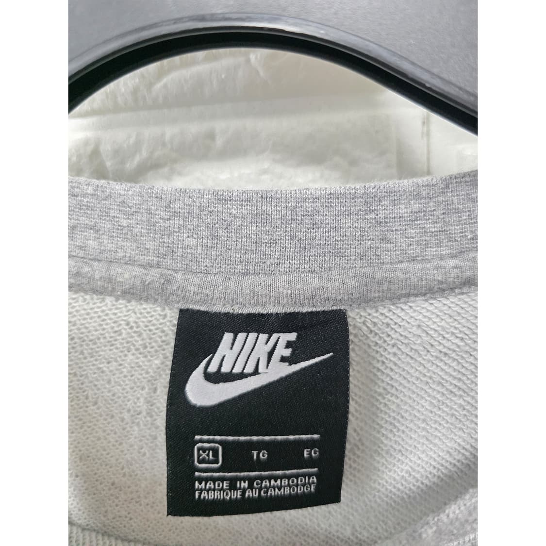 택포) 나이키 맨투맨 회색 XL 상품이미지2
