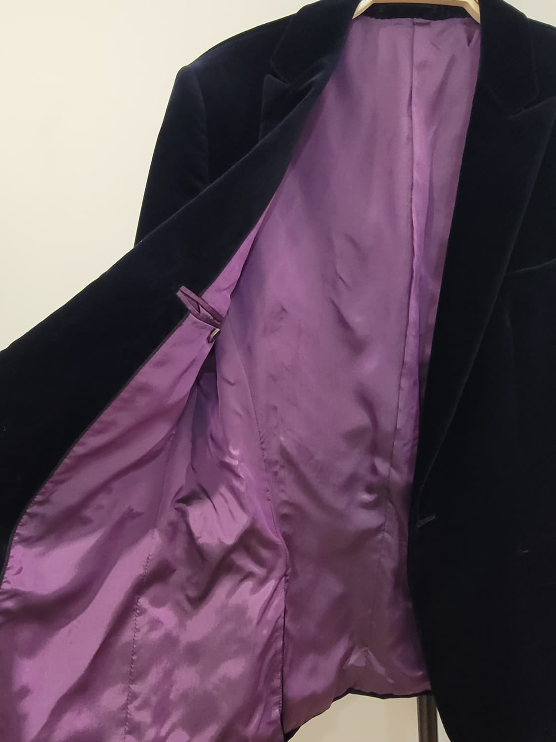 타임옴므 다크네이비 벨벳 남성 자켓 100~105사이즈 상품이미지8