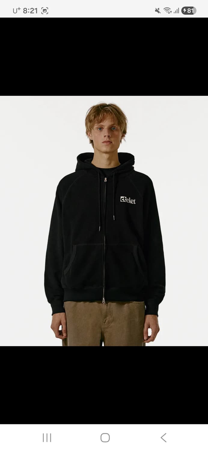 테켓 Plan Zip-Up Hoodie Black (m) 상품이미지1