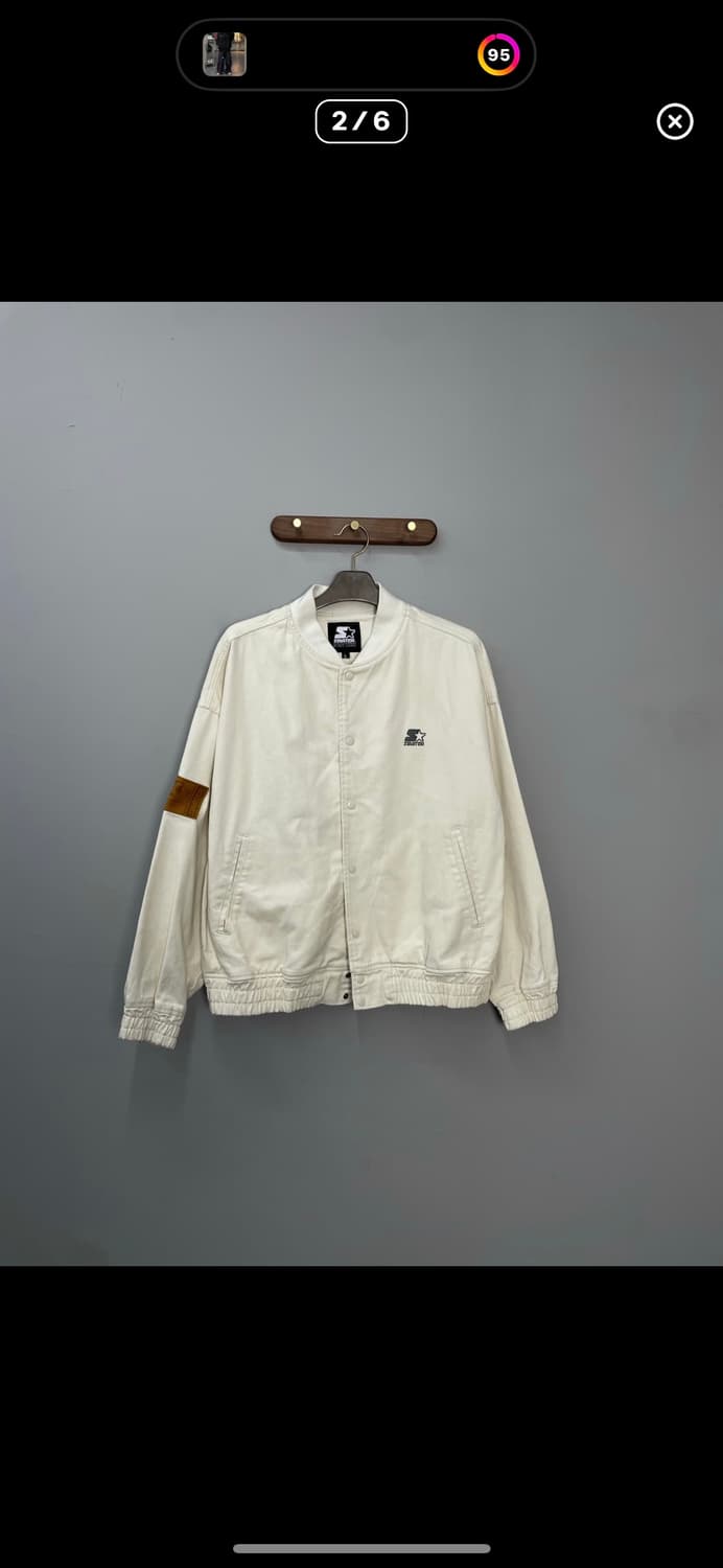 스타터 아이보리 블루종 자켓 A2838 상품이미지2