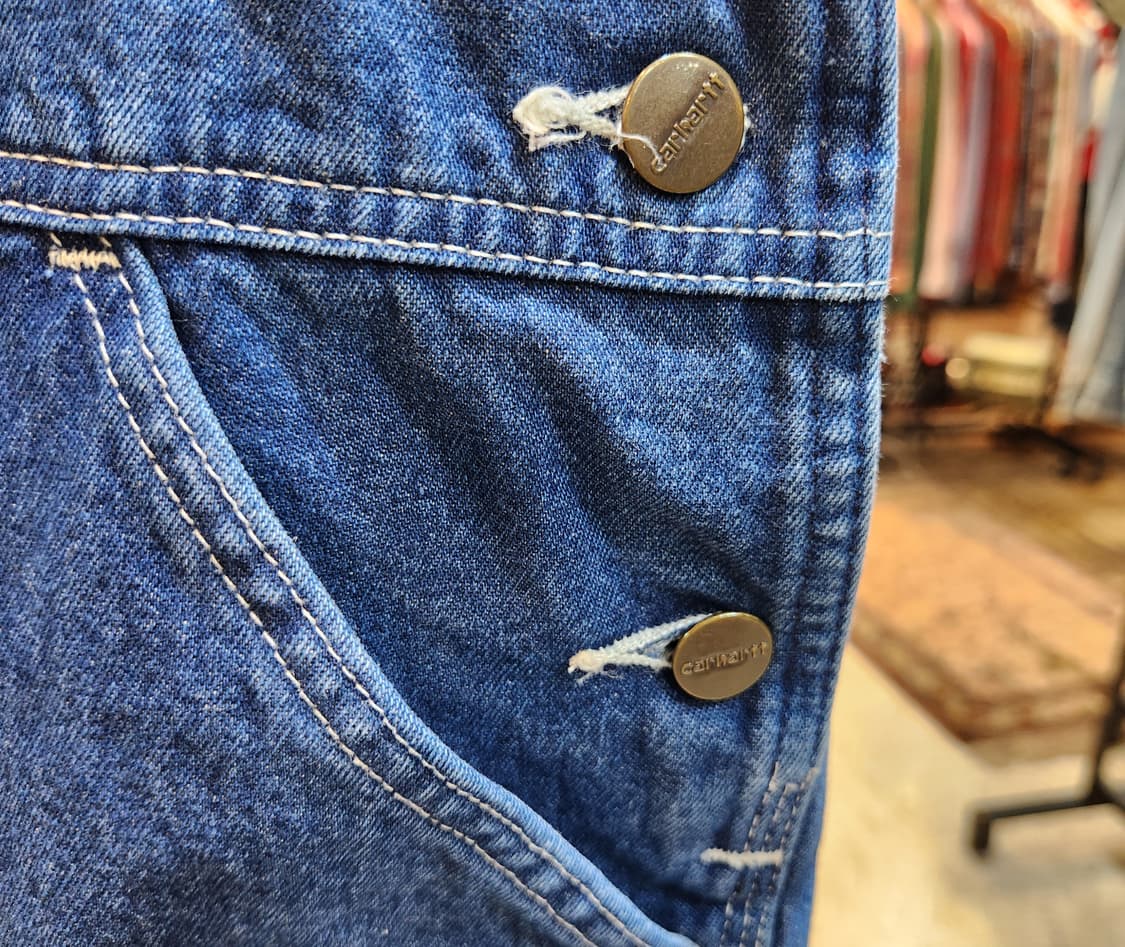 남,여 31사이즈 미만) carhartt 칼하트 오버롤 데님 팬츠 상품이미지5