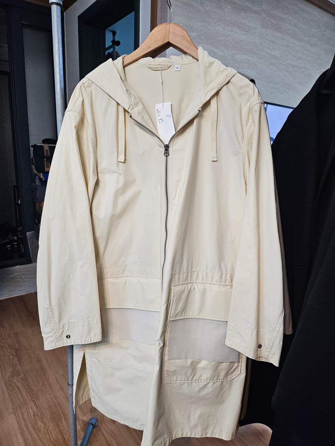 Uniqlo U 후디드 코트 네추럴 / 그레이 L 상품이미지9