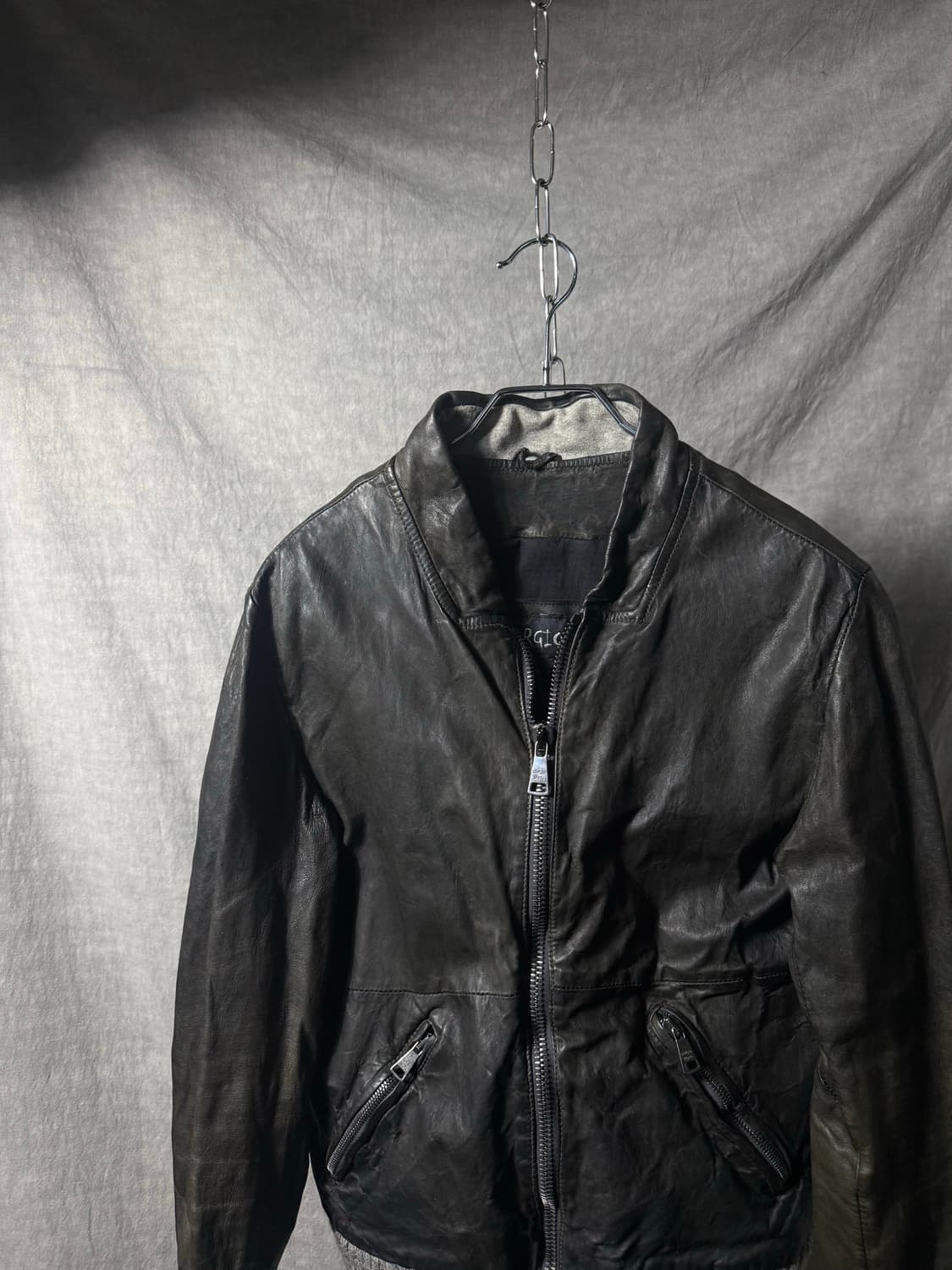 Giorgio Brato Leather Bomber Jacket   상품이미지4
