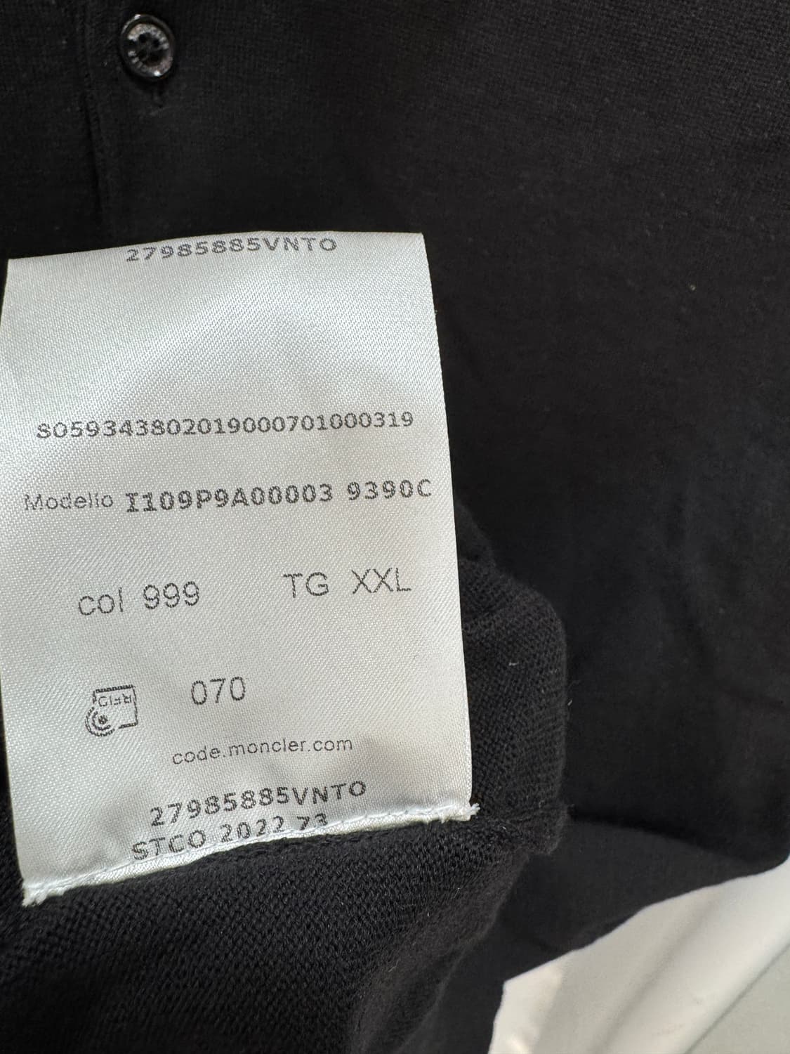 몽클레어 PK 폴로 카라 니트 반팔 XXL 상품이미지4