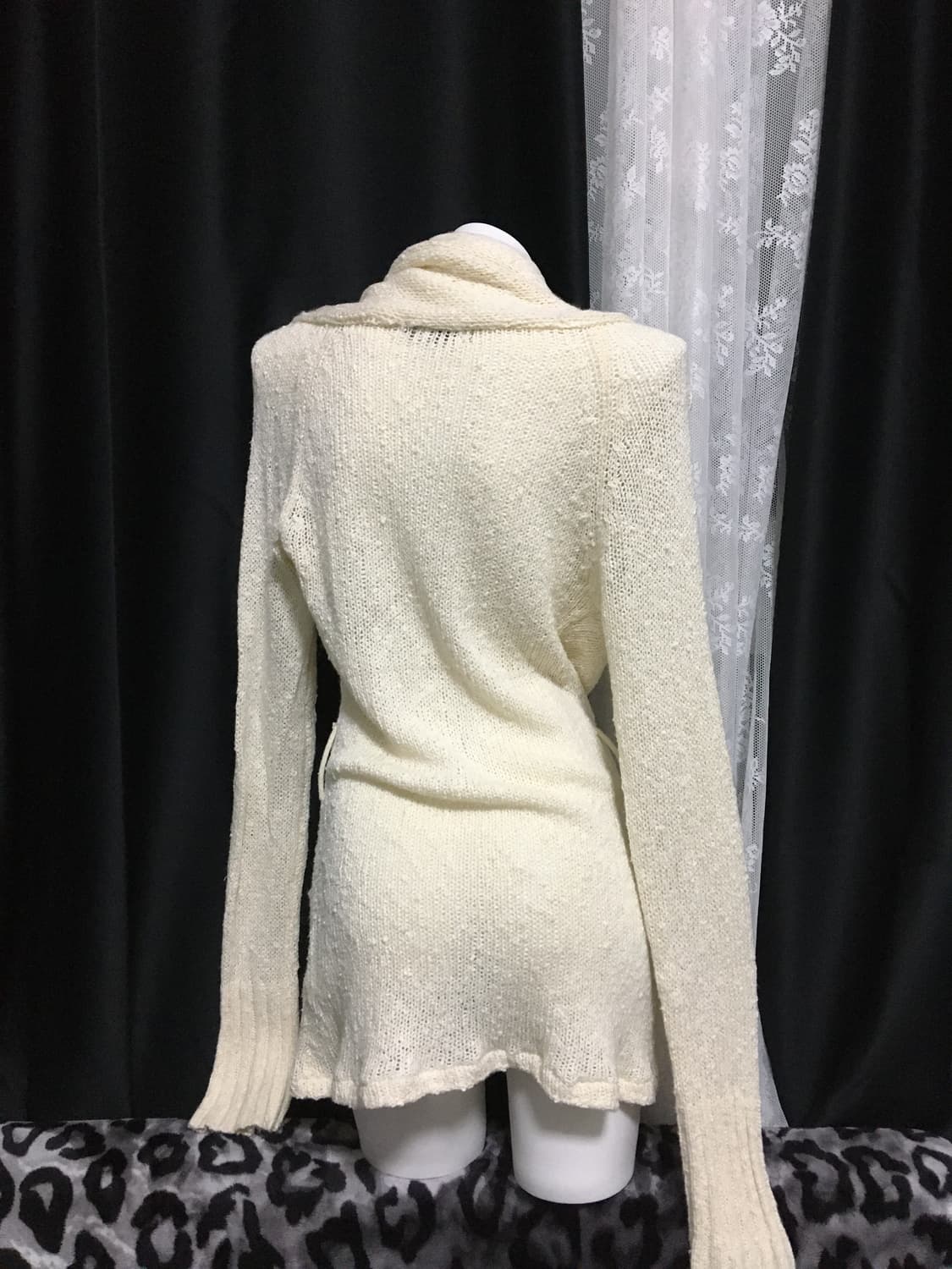 Vintage Knit Cardigan Ivory 상품이미지2