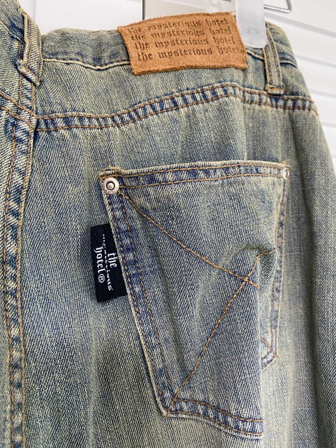 더미스테리어스호텔 LOGO STRAP JEANS 데님 팬츠 1사이즈 상품이미지8