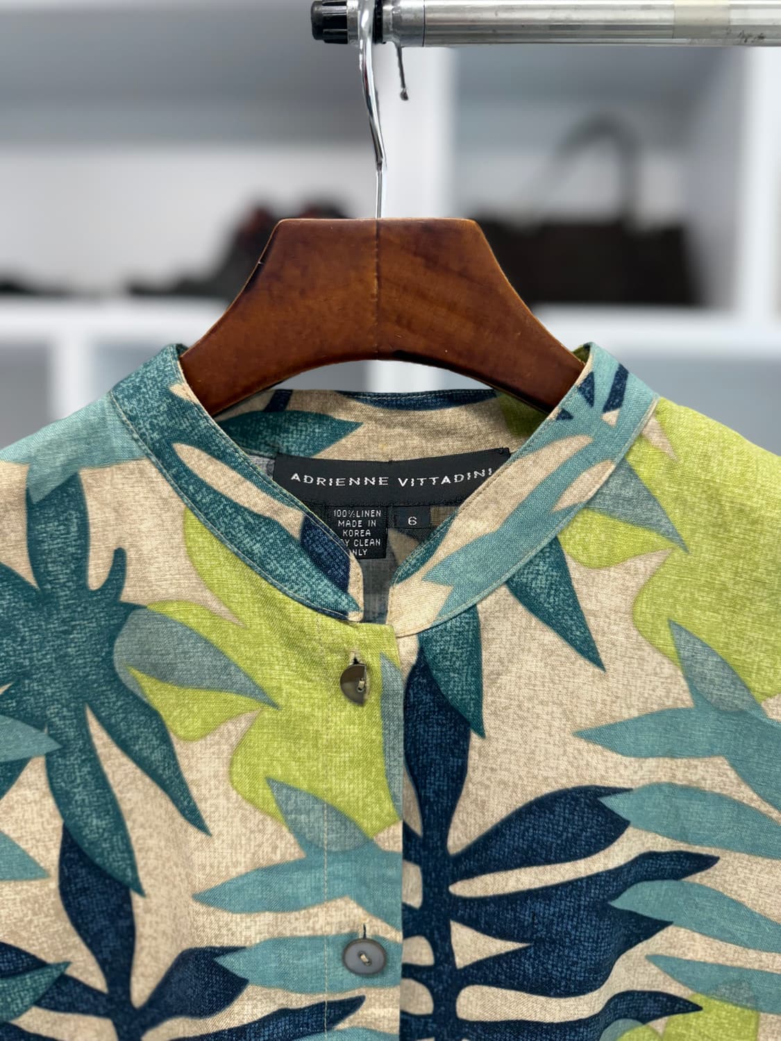 adrienne vittadini 린넨 셔츠 상품이미지2