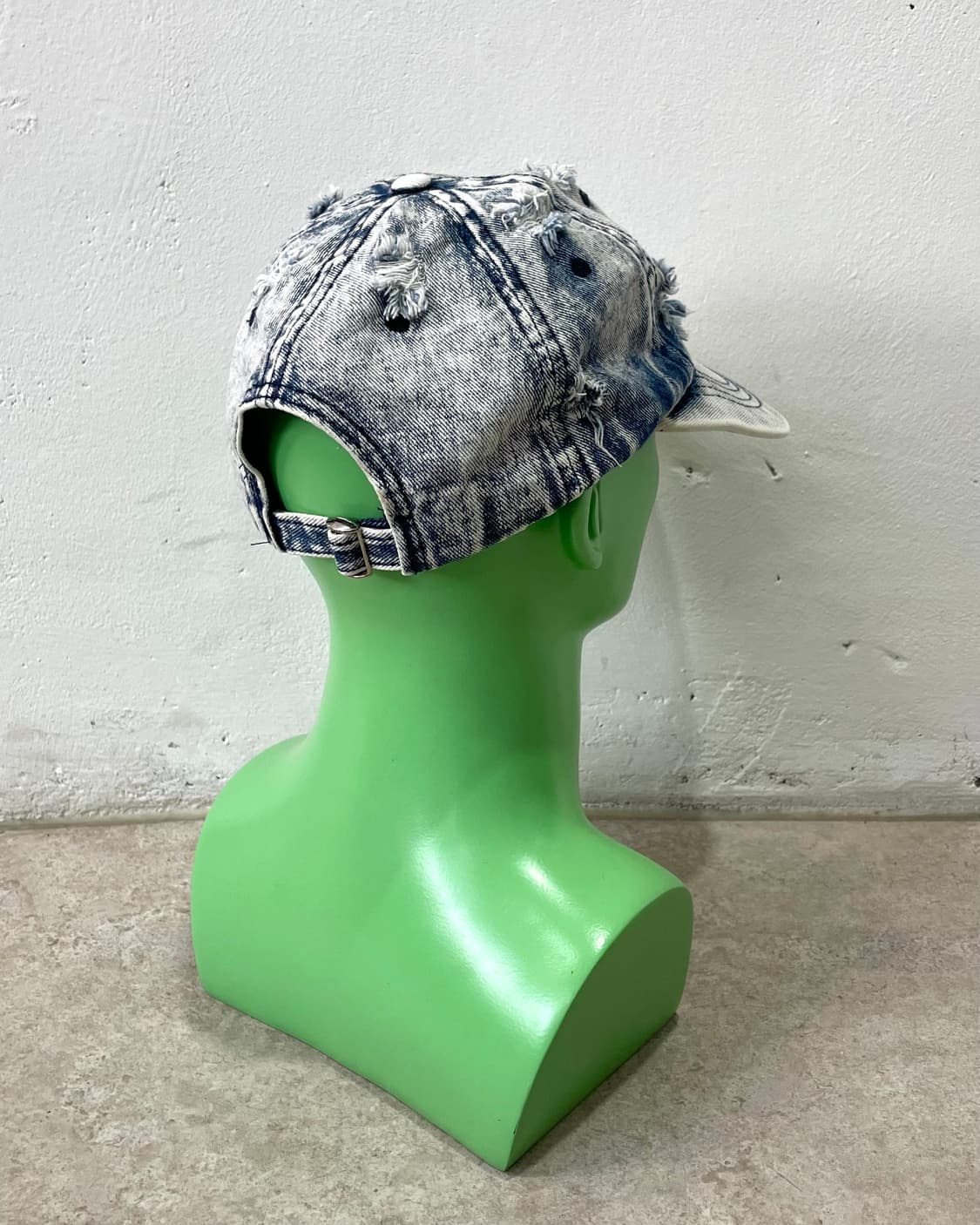 distressed washing denim cap 상품이미지3