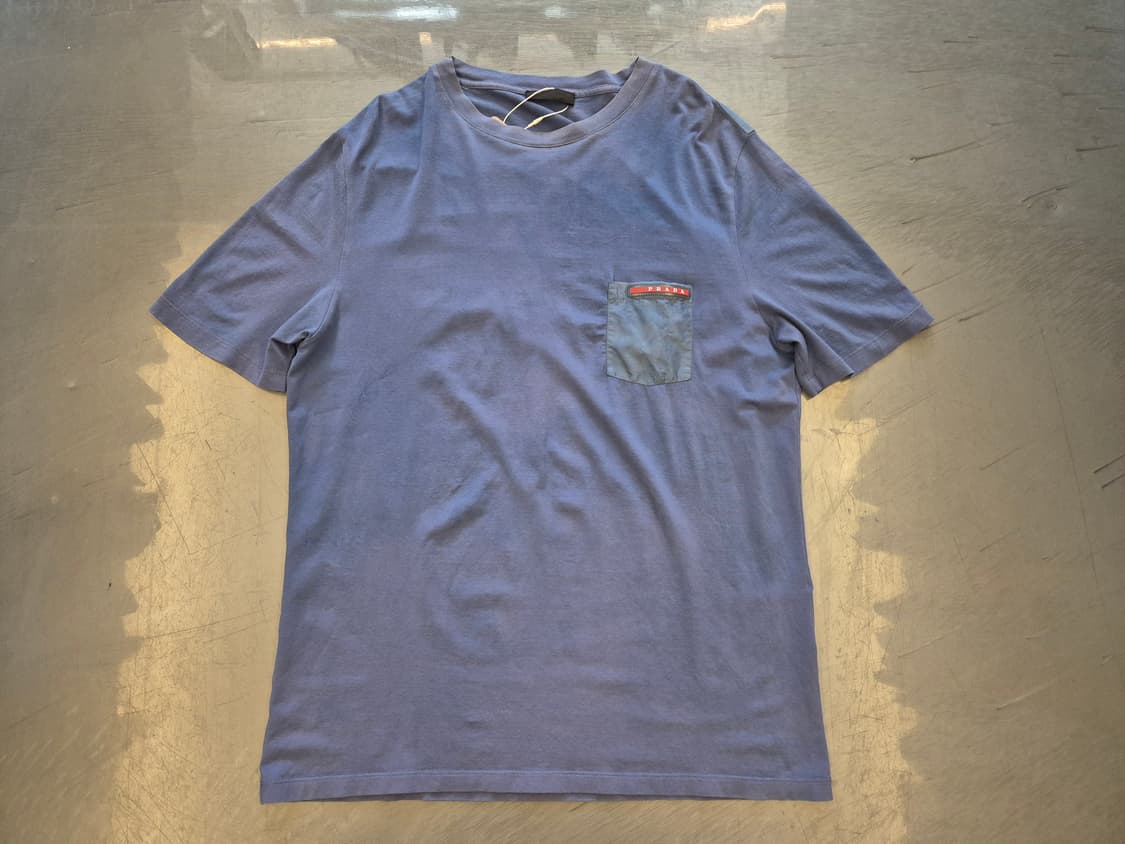 18ss 프라다 리네아 로사 포켓 티셔츠 상품이미지1