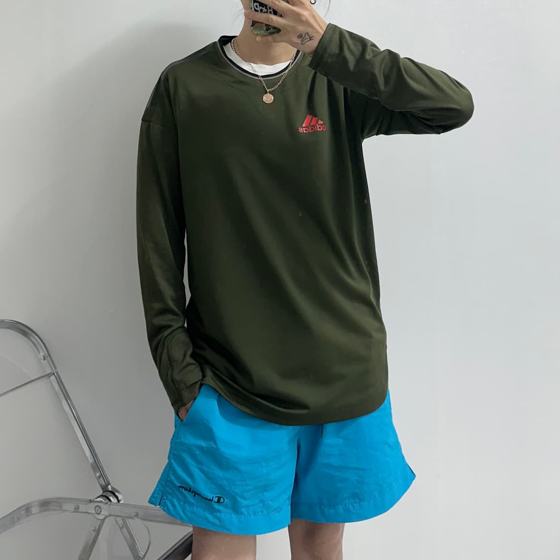 아디다스 탱고 삼각로고 롱슬리브 져지 트레이닝 탑 긴팔티 상품이미지2