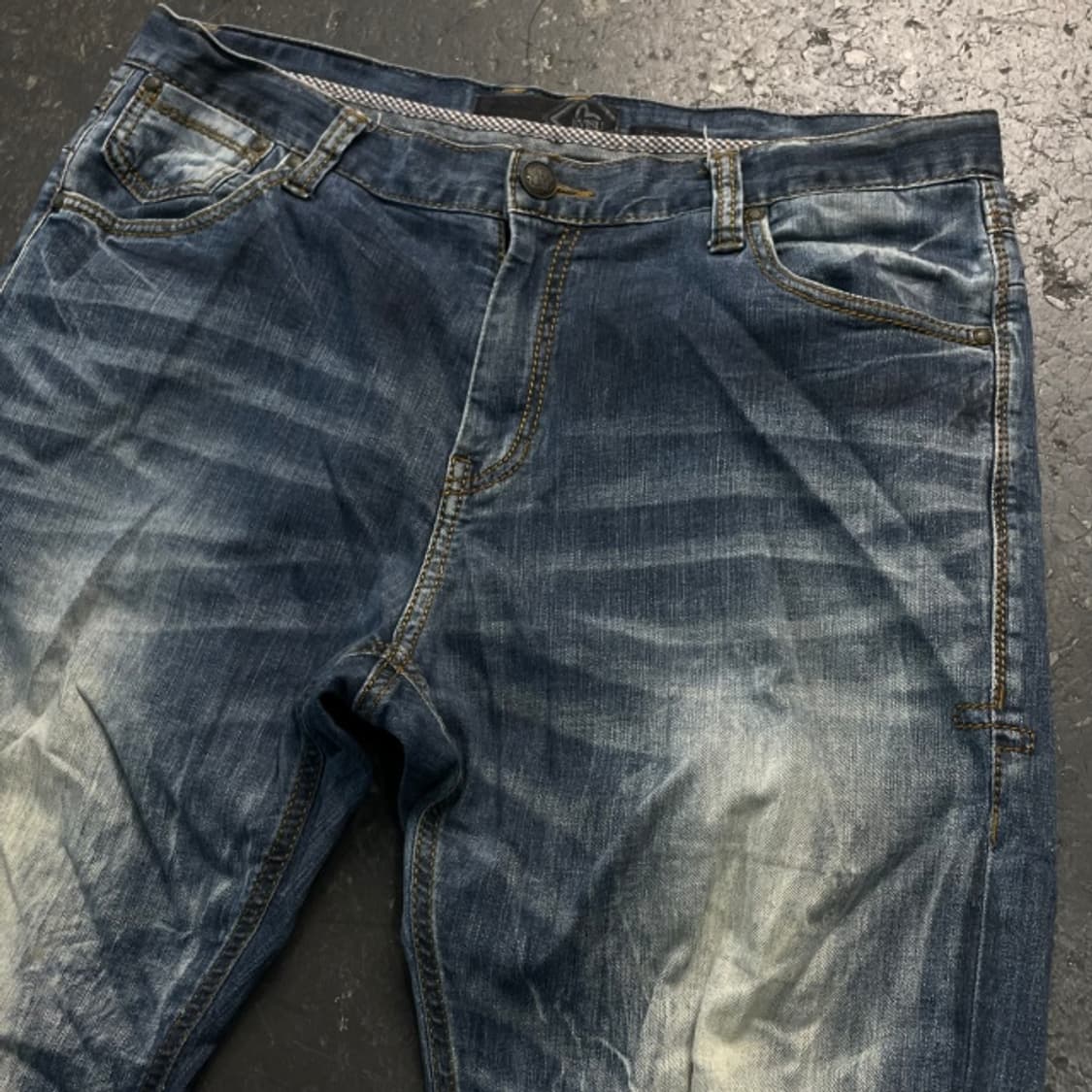 36 에비수 독수리 자수 청바지 상품이미지2