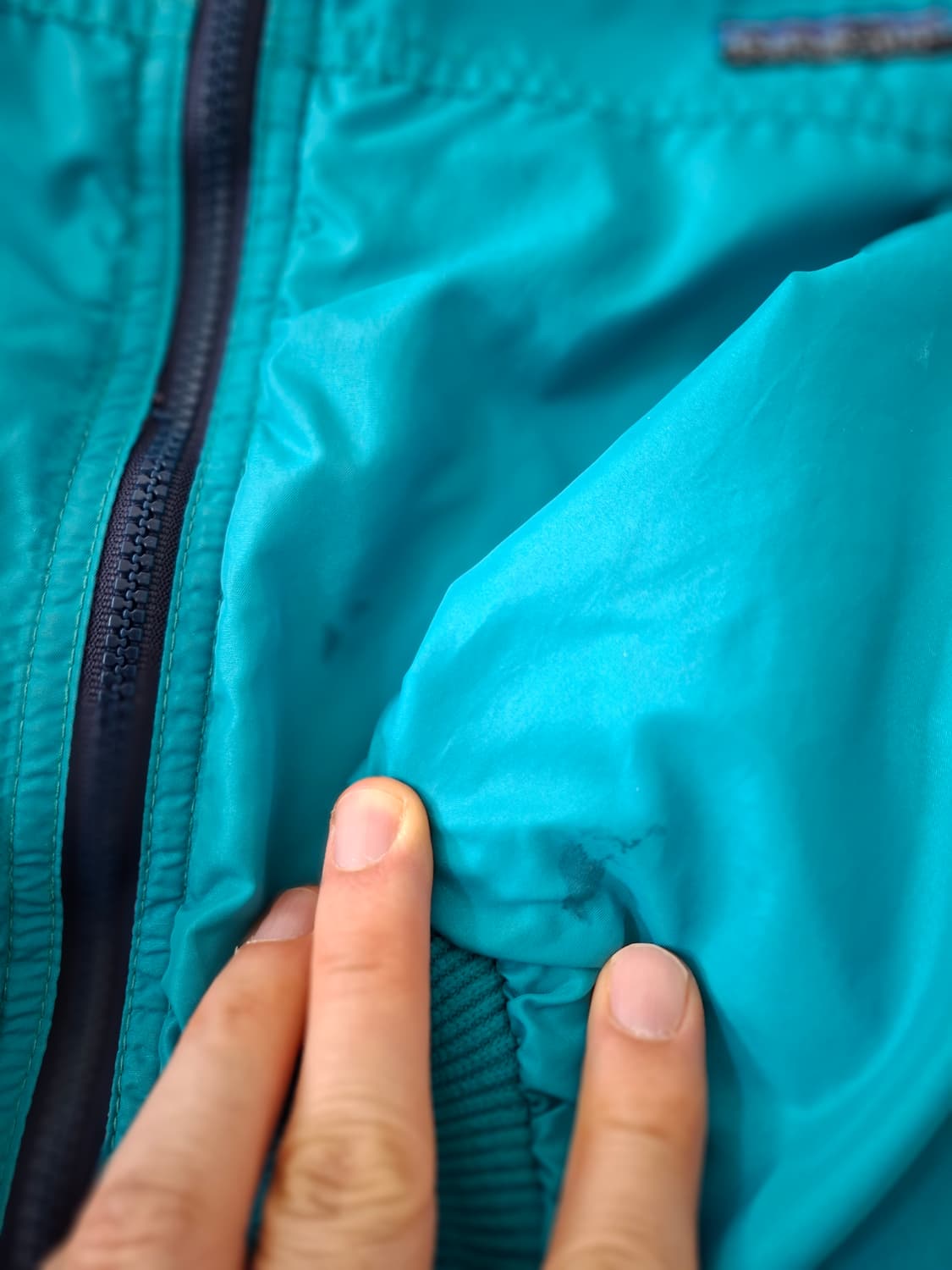 L 파타고니아 90s usa 쉘드 신칠라 아우터 에메랄드 바람막이 상품이미지3