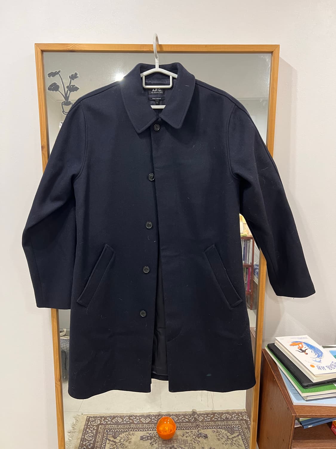 A.P.C 아페쎄 네이비 울코트 L 상품이미지1