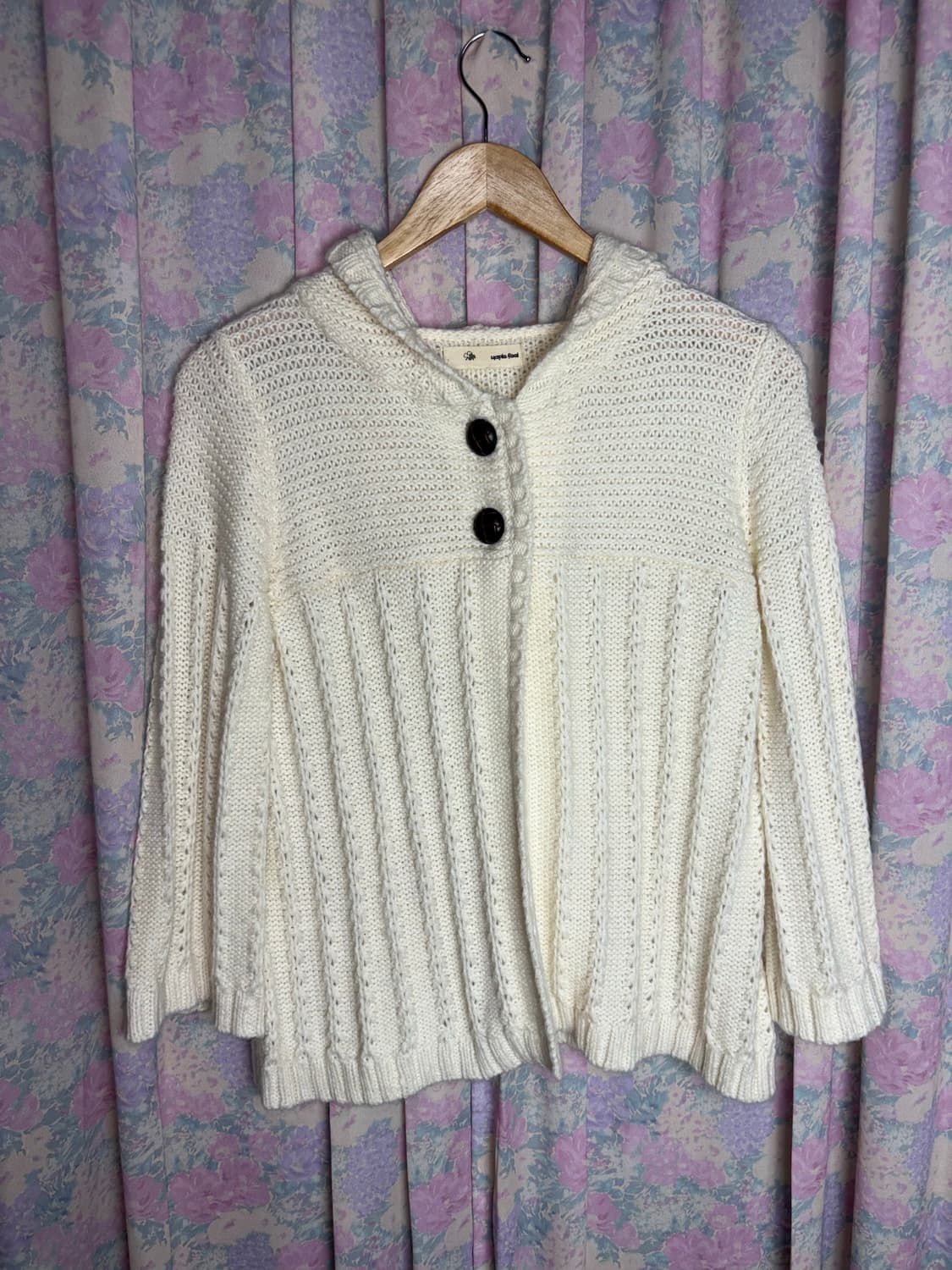 아이보리 투버튼 후드 가디건 상품이미지6