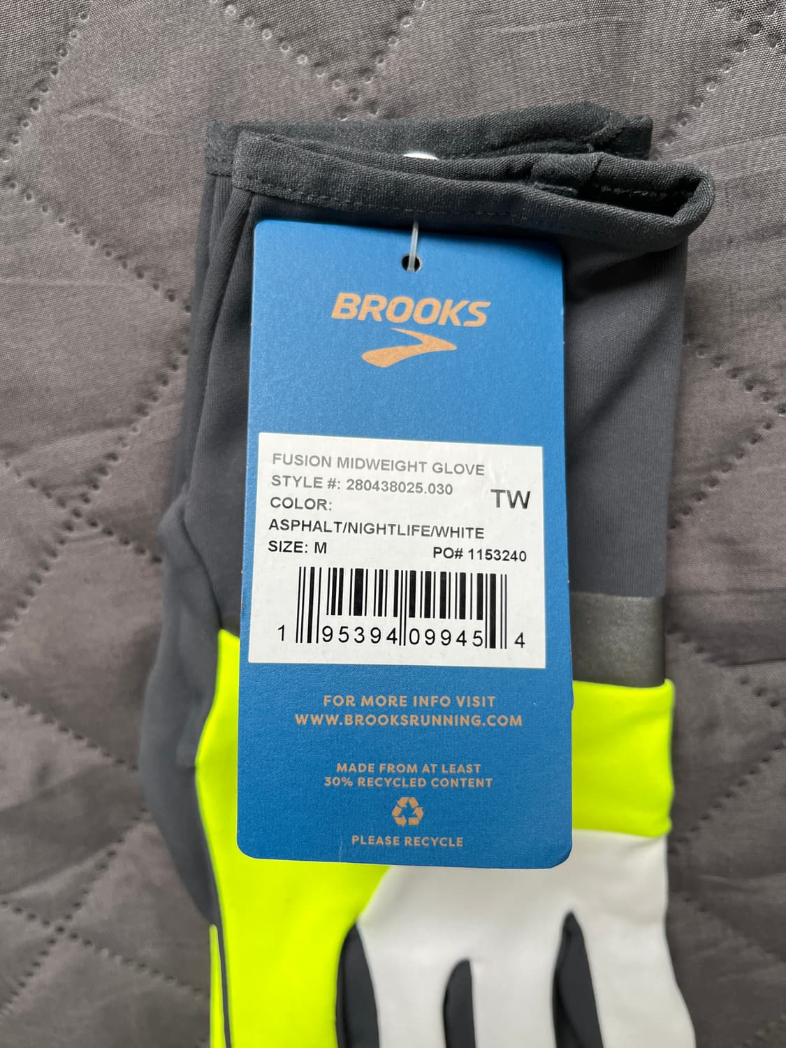 브룩스 러닝 장갑 상품이미지2