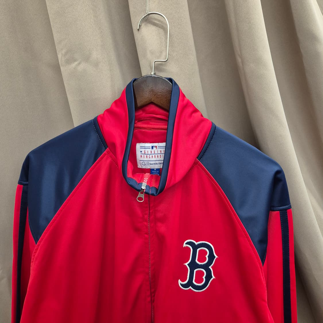 마제스틱 보스턴 레드삭스 MLB 트랙탑 올드스쿨 빈티지 져지 상품이미지2