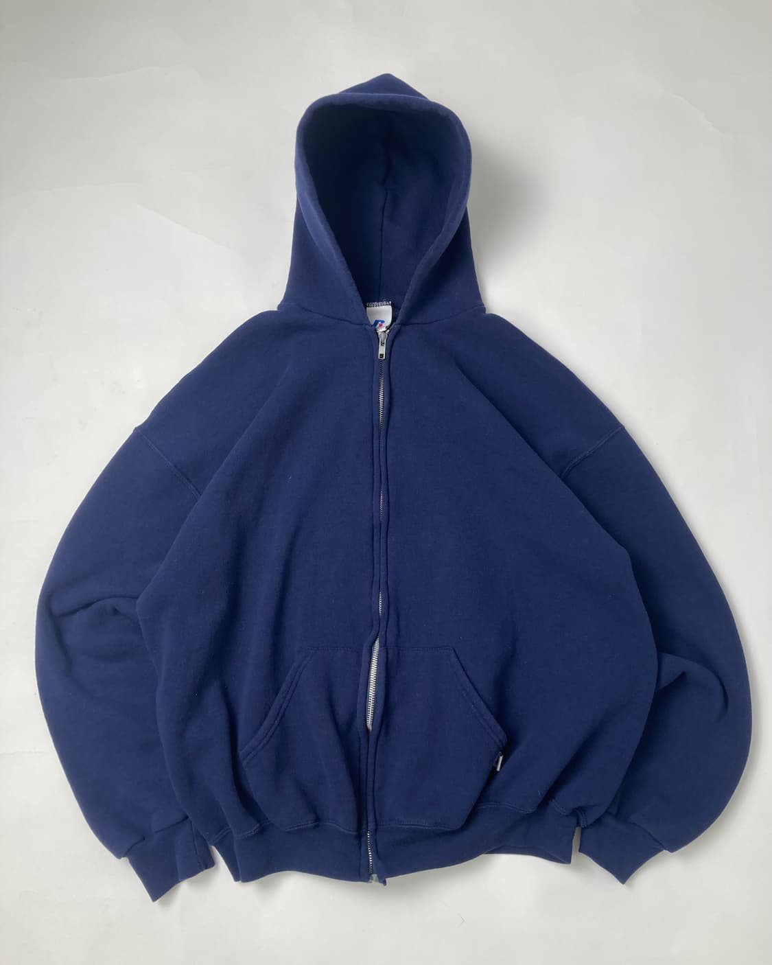 90s Russell Zip Up Hoodie (navy) 상품이미지1