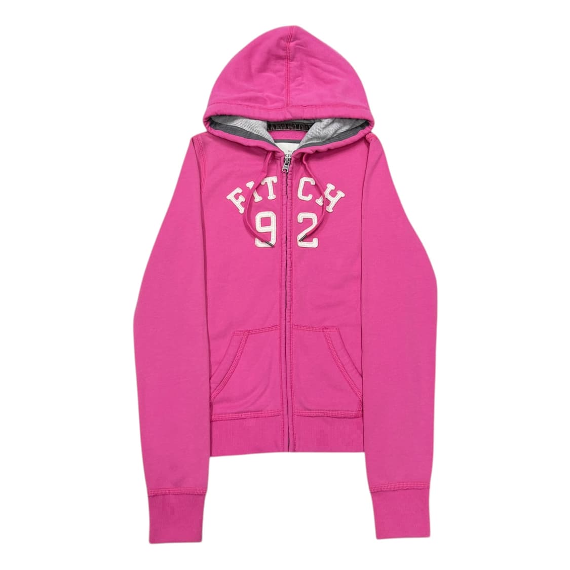 아베크롬비 빈티지 Y2K 스펠로고 핑크 후드집업 자켓 M 상품이미지1