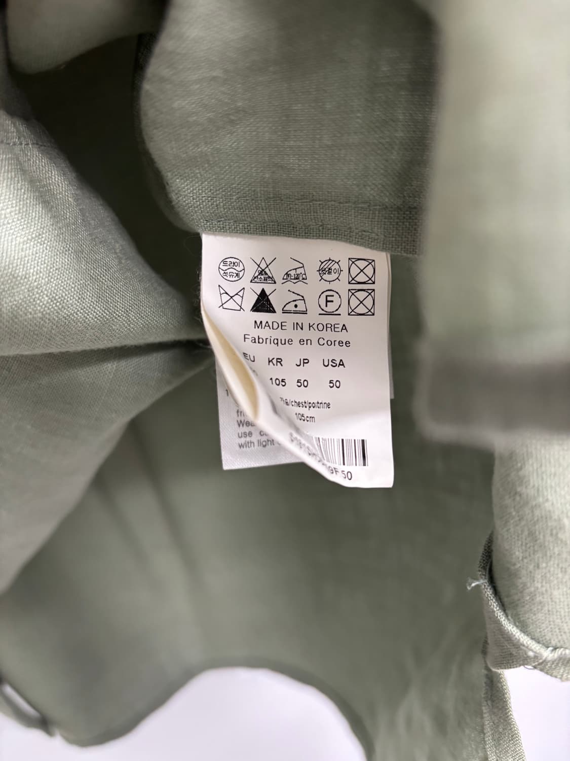 SOLID HOMME 솔리드옴므 프리미엄 리넨 밴드 칼라 셔츠 상품이미지5