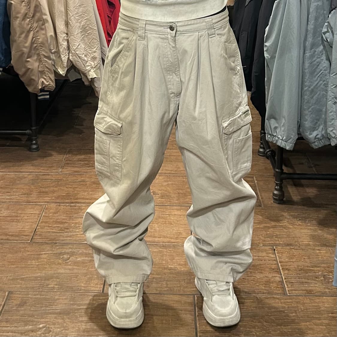 [HI] 빈티지 카고 팬츠 라이트 베이지 상품이미지2