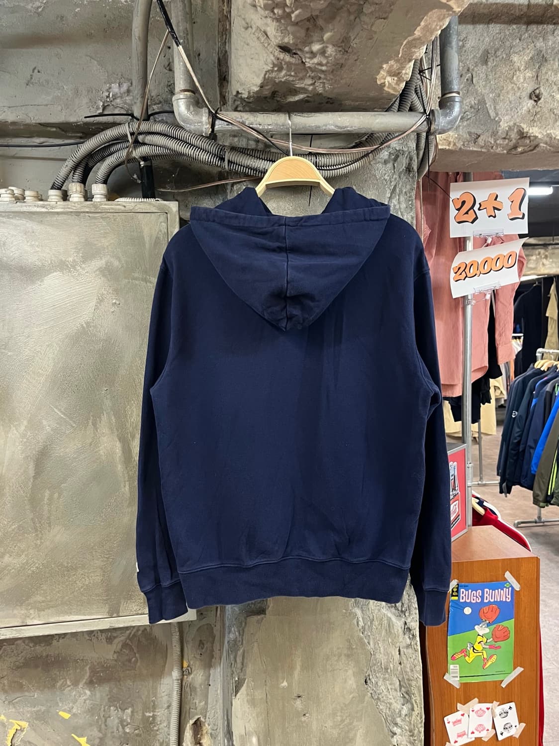 러셀 애슬레틱 로고 후드티 네이비 L #csz3307 상품이미지2