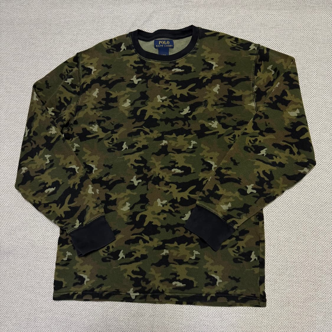 폴로 랄프로렌 카모 와플 긴팔티 상품이미지1