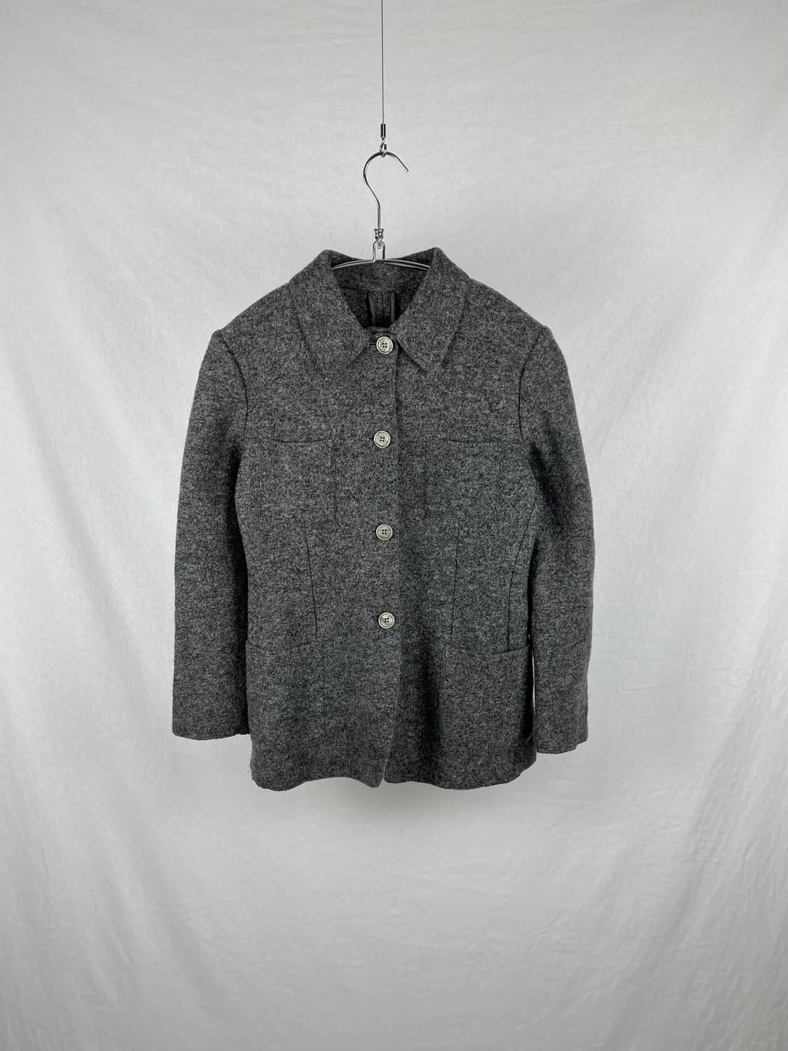 Vintage(Made in Italy) 울 혼방 셔츠 자켓  상품이미지1